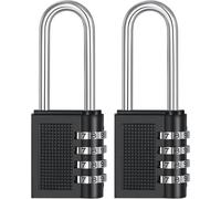 BML 4 Digit Code Combination Padlock Heavy Duty Weatherproof Metal Body for Gym Locker School Locker Outdoor Gate Shed & Garage (2)