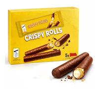 BML 5 x 22.5g Chocolate Wafer Rolls Crispy Wafer Sticks with Smooth Cream Filling Crunchy Chocolate Snack Multipack Sweet Treat for Sharing Lunchboxes Desserts and Party Snacks