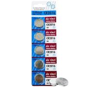 BML 5 x CR2016 Lithium Coin Cell Batteries 3V Long Lasting Button Cell Batteries for Watches Car Key Fobs Remote Controls Calculators Medical Devices Toys and Small Electronics
