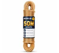 BML 50M Heavy Duty Washing Line Steel Core PVC Coated Rust Resistant Outdoor Clothes Line for Rotary Dryer Garden UK