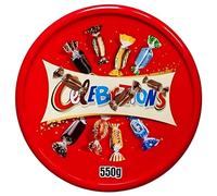 BML 550g Assorted Mini Chocolate Tub Mixed Variety of Milk Caramel Coconut Chocolates Perfect for Family Treats Office Snacks & Movie Nights