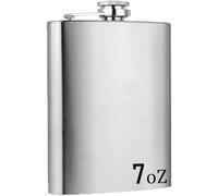 BML 7oZ Stainless Steel Hip Flask Leakproof Portable Pocket Whiskey Flask for Men Women Ideal for Travel Camping Hiking Outdoor Adventures and Gift
