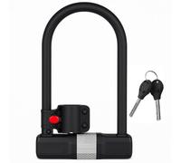 BML Bicycle U Lock Heavy Duty Bike Lock with 12mm Shackle 2 Laser Cut Keys Dust Cap & Mounting Bracket Anti Theft Security U Lock for Bikes & Bicycle
