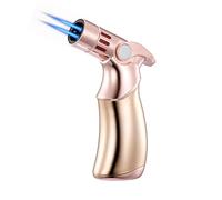 BML Blow Torch for Cooking Refillable Soldering Torch Safety Lock Adjustable Flame Kitchen Torch for Creme Brulee Desserts Baking DIY Soldering