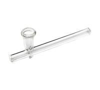 BML Clear Glass Smoking Pipe 4" Sleek and Transparent Glass Pipe Smoke Tobacco Smoke Hand Pipes Perfect for Tobacco Smoking (Clear Glass Smoking Pipe)