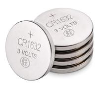 BML CR1632 Lithium Coin Cell Batteries 3V Long Lasting Button Battery for Car Key Remote Watch Calculator Medical Devices Reliable Power Multipack (5)