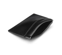 BML Elegant Black Coin Purse Wallet for Men and Women Soft Leather Coin Pouch with Snap Closure Small Change Holder Money Key Bag Compact Unisex Pocket Purse for Coins Cash Keys