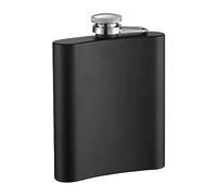 BML Hip Flasks 8oZ Stainless Steel Leak Proof Thin Flasks for Men & Women | Party Drink Bottle for Alcohol, Wine and Whiskey Portable Pocket Hip Flasks Leak for Party (Black)