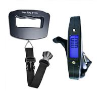 BML Luggage Scale with Grip | Portable Digital Luggage Weight Scale | Electronic Balance Digital Suitcase Travel Bag Hanging Weighing Hook Scale for Luggage Bag 50kg / 100lb