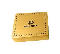 BML Natural Wood Wooden Roiling Box Smoking Stash | Storage to Organize Smoking Accessories | Wooden Rolling Tray Box with Cones, Papers and Tips Storage Box (Medium, Natural Wood)