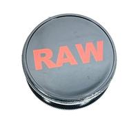 BML Plastic Herb Grinder 3 Part Magnetic Grinder with 3 Pcs Assorted Colors Efficient and Easy Handling & Grind | Shark Teeth and Smell Proof Airtight Stash Compartment (Raw Black)