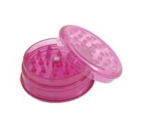 BML Plastic Herb Grinder 3 Part Magnetic Grinder with 3 Pcs Assorted Colors Efficient and Easy Handling & Grind | Shark Teeth and Smell Proof Airtight Stash Compartment (Pink)