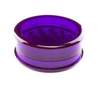 BML Plastic Herb Grinder 3 Part Magnetic Grinder with 3 Pcs Assorted Colors Efficient and Easy Handling & Grind | Shark Teeth and Smell Proof Airtight Stash Compartment (Purple)