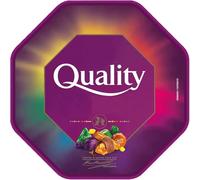 BML Quality Street Assorted Chocolates Tin Mix of Milk Dark and White Chocolate with Toffee and Fudge Sharing Sweets Gift Box for Christmas Halloween Parties, and Birthdays Everyday Sweet Treats