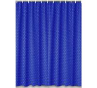 BML Shower Curtain | Heavy Duty Polyester Waterproof Bathroom Curtain | Mould Proof Mildew Resistant Bath & Quick Drying Shower Bathroom Curtain With Hooks (Blue)