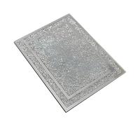 BML Silver Crystal Diamond Chopping Board | Crystal Glass Worktop Saver Cutting Board | Silver Heat Resistant Toughened Glass Placemat Kitchen Saver