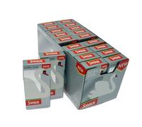 BML Silver Rolling Papers Ultra Slim Pre Cut Filter Tips - 20 Packs in 1 Full Box