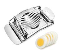 BML Stainless Steel Egg Slicer Heavy Duty Egg Cutter Kitchen Tool for Boiled Eggs Mushroom Strawberry Kiwi Soft Fruit Slicer Multipurpose Food Cutting Gadget