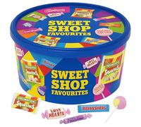BML Sweet Assorted Chocolate Tub 650g Classic Sweets Mix with Drumstick Refreshers Love Hearts and Fizzers Party Treat Tub Gift for Kids & Adults