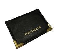 BML Travel Cards Oyster Bus Pass Wallet | Stylish and Pocket Size Rail Card Cover Case, Credit Card ID and Ticket Cover Holder Perfect as a Gift for Commuters (Black)