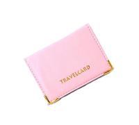 BML Travel Cards Oyster Bus Pass Wallet | Stylish and Pocket Size Rail Card Cover Case, Credit Card ID and Ticket Cover Holder Perfect as a Gift for Commuters (Baby Pink)