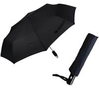 BML Umbrella 12 Ribs Large Black Windproof Folding Travel Umbrella Compact Automatic Single Hand Use Light Weight Strong Parasols Umbrella for Men Women