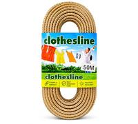 BML Washing Line 50M Heavy Duty Steel Core PVC Coated Rust Resistant Outdoor Clothes Line for Rotary Dryer Garden