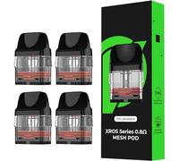 BML Xros Pod Refills Top Fill Design, Enhanced Compatibility for Xros 3, Mini, Nano 2ml Mesh Built in Coil Pods (Pack of 4) No Nicotine (0.8ohm | 16w)