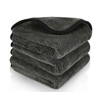 BMLEI Microfiber Car Cleaning Cloths,1200 GSM Ultra Thick Microfiber Towels for Cars, Soft Car Drying Towel for Washing, Polishing and Auto Detailing 16'' x 16'' (3 Pack)