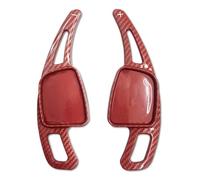 BMLGPGBCDW for A1 A3 A5 A8 S4 SQ5 Q2 Q7 TTS A4L A7 R8 Q5L Car Steering Wheel Paddle Shifter Gear Shift Paddles Extension Steering Wheel Paddle Shifter(Red Carbon Fiber)