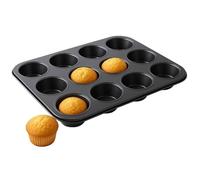 BMLIMITED BML 12 Cup Muffin Tray Non Stick Baking Tin for Oven Cupcake Tray for Muffins Yorkshire Puddings Tarts and Brownies Easy Clean Bakeware Pan