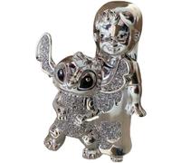 BMLIMITED BML Bling Silver Crushed Diamond Cute Alien Shelf Sitter Ornament - Luxury Home Decoration