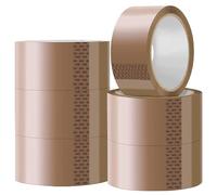 BMLIMITED BML Brown Packaging Tape 48mm x 66m Secure Sticky Sealing Strong Heavy Duty Parcel Tape for Packing Boxes Moving House Brown Tape Rolls (6)