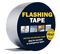 BMLIMITED BML Flash Band Self Adhesive Waterproof Flashing Tape for Roof Repair Heat Resistant Weatherproof Seal for Cracks Leaks Joints Heavy Duty Roll