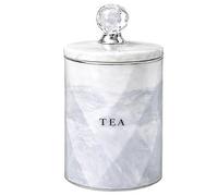 BMLIMITED BML Kitchen Storage Canister with Lid - Decorative Storage Jar for Tea, Coffee, Sugar, Biscuits & Dry Food - Multiple Colours and Designs Available (Marble Grey Tea Jar)