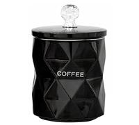 BMLIMITED BML Kitchen Storage Canister with Lid - Decorative Storage Jar for Tea, Coffee, Sugar, Biscuits & Dry Food - Multiple Colours and Designs Available (Black Marble Coffee Jar)