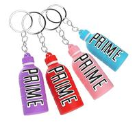 BMLIMITED BML Pack of 4 Prime Drink Bottle Keyring Key chain | Fashionable Accessory for Men & Women | Perfect As a Gift for Bags, Wing mirrors, Key sets and More