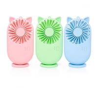 BMLIMITED BML Portable Handheld Fan USB Rechargeable Mini Desk Fan Cute Cat Ear Personal Cooling Fan for Home Office Travel Camping Summer Heatwave