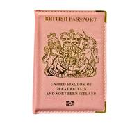 BMLIMITED BML Premium Pink British Passport Cover Wallet Travel Organizer & Protector UK Passport Holder for Men and Women Stylish Design