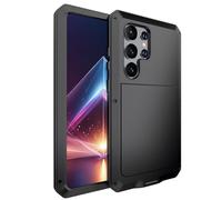 BMLLQSS Case for Samsung Galaxy S24 Ultra/S24 Plus/S24 Metal Case with Wireless Charging Support Phone Case Military Grade Shockproof Lens Protective Cover All Inclusive Case(S24 Plus,Black)