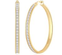 BMMYE Gold Hoops Earrings for Women Large Sterling Silver Hoops 14K Gold Plated Hoop Earrings for Women 60mm Large Hoop