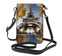 bmnaswt Cityscape Paris Eiffel Tower France Print Women'S Small Cell Phone Purse, Adjustable Strap Phone Purse, Handbag For Daily Use