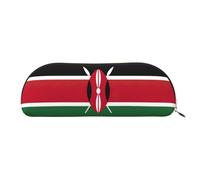 bmnaswt Flag of Kenya Print Storage Pouch,Cross Grain Zipper Pouch, Elegant Portable Makeup Stationery Bag