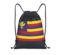 bmnaswt Flag Of The Kingdom Of Hawaii Print Drawstring Bag, Foldable Gym Backpack For Beach, Hiking, Gym & Daily Errands