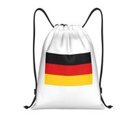 bmnaswt German Flag Print Drawstring Bag, Foldable Gym Backpack For Beach, Hiking, Gym & Daily Errands