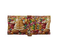 bmnaswt Gingerbread Man Candy Print Sunglasses Pouch, Eyeglass Case, Ideal For Outdoor & Present (Men Women)