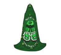 bmnaswt Happy St. Patrick'S Day Print Hooded Cape, Elevate Your Festive Look, Big Hood & Bow Tie, For Halloween/Cosplay