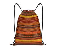 bmnaswt Native American Pattern Print Drawstring Bag, Foldable Gym Backpack For Beach, Hiking, Gym & Daily Errands