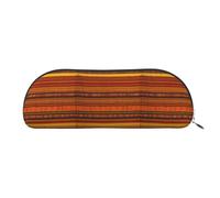 bmnaswt Native American Pattern Print Storage Pouch,Cross Grain Zipper Pouch, Elegant Portable Makeup Stationery Bag