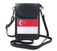 bmnaswt Singapore Flag Print Women'S Small Cell Phone Purse, Adjustable Strap Phone Purse, Handbag For Daily Use